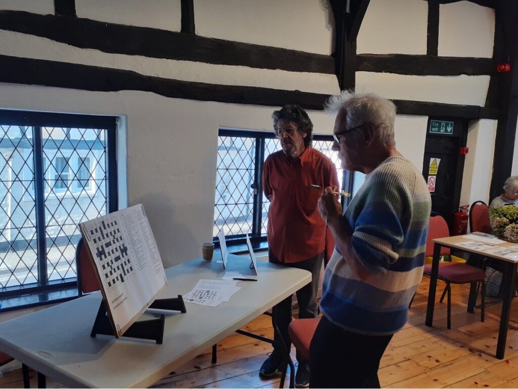 Cryptic Crossword Group display- u3a day