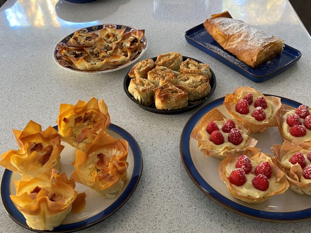 Food Group tries using filo pastry