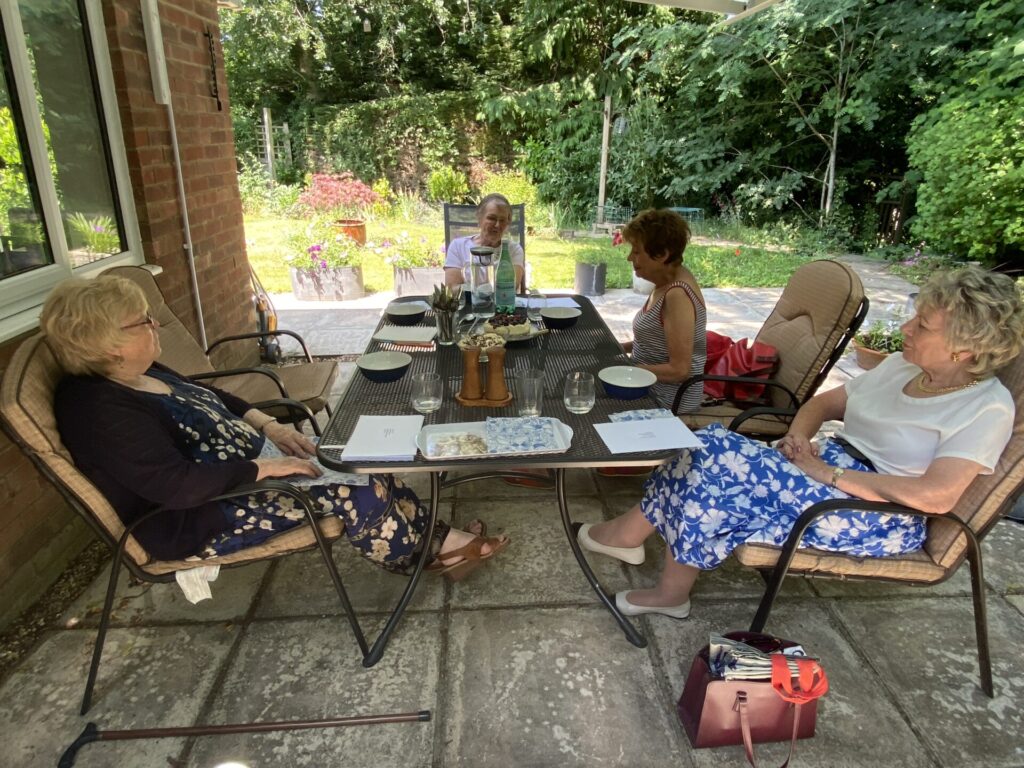 Food Group enjoying a "no cook" lunch June 25